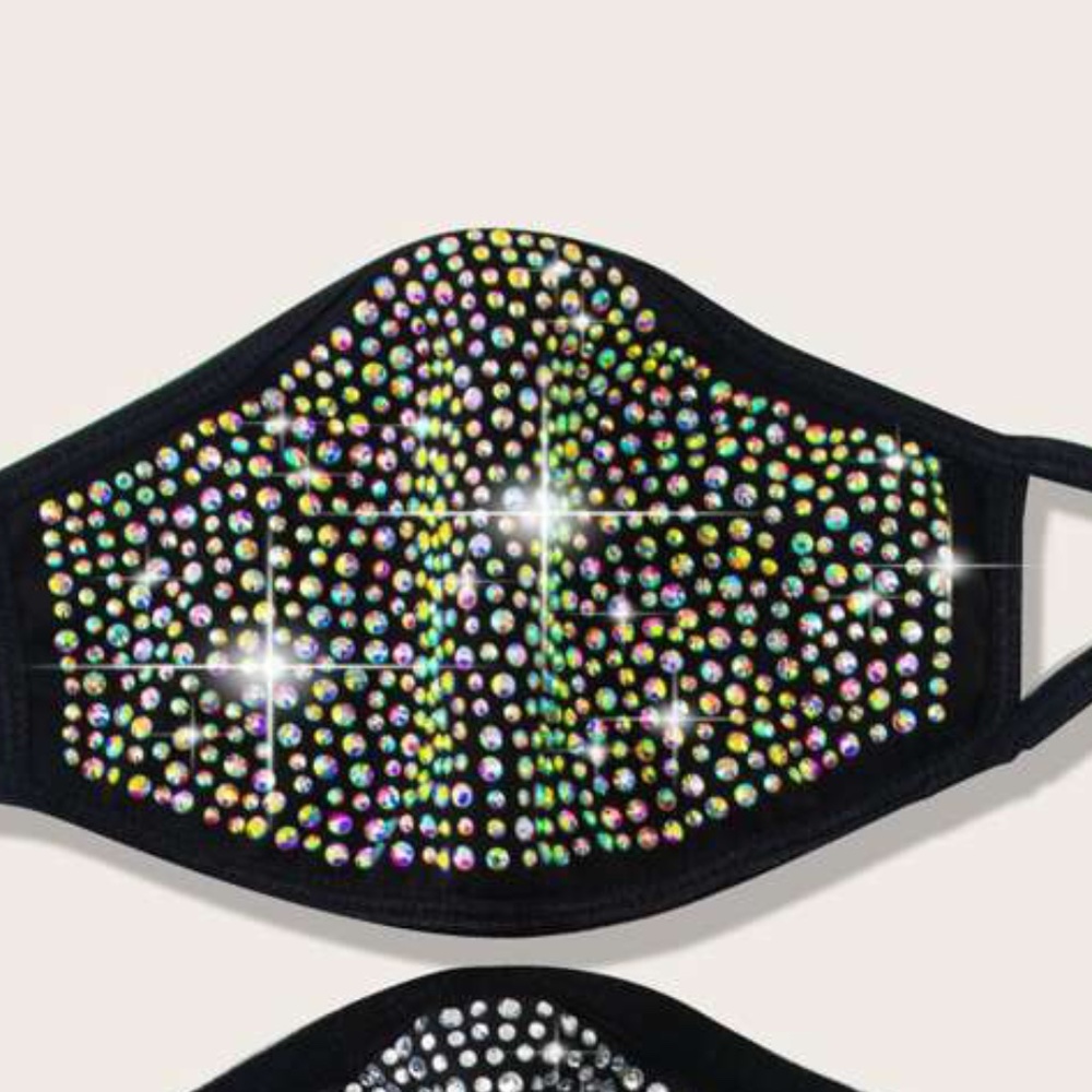 🔵 80% off 🔵 Rhinestone Filter Face Mask - Picture 4 of 7